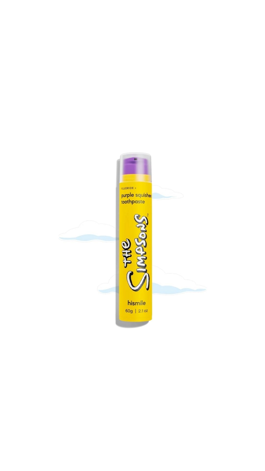 Зубна паста для м'якого відбілювання The Simpsons Purple Squishee Toothpaste 60g, hismile