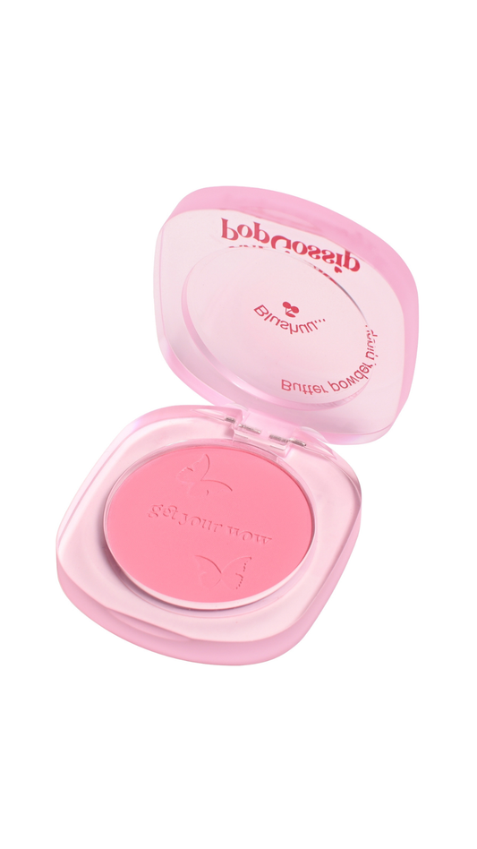 Рум'яна для обличчя з сатиновим фінішем Blushuu Silky Powder Blush 3,2 g, Pop Gossip