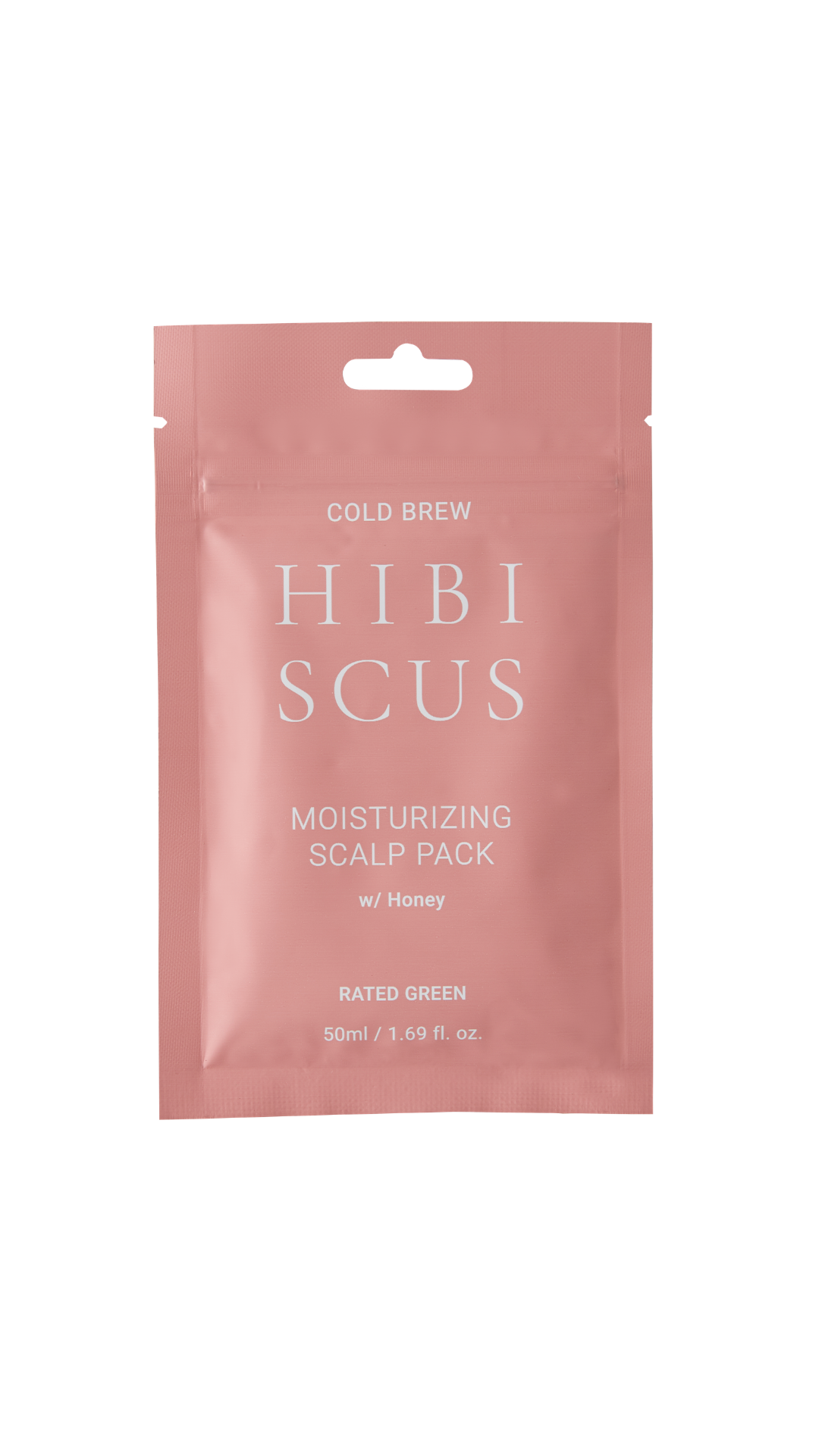 Зволожуюча маска для волосся HIBISCUS саше Moisturizing Scalp Pack 50ml, Rated Green