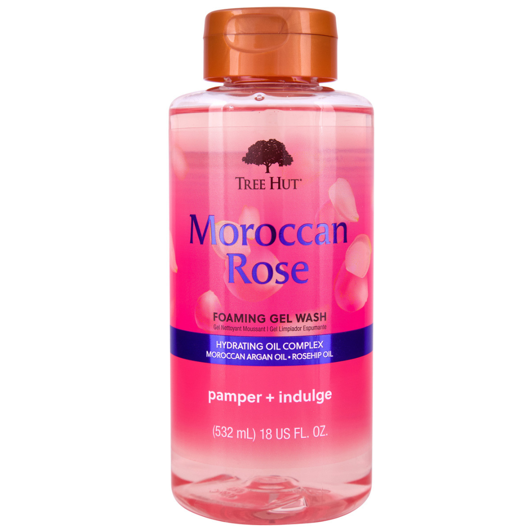 Гель для душу з ароматом марокканської троянди Moroccan Rose Foaming Gel Wash, TREE HUT