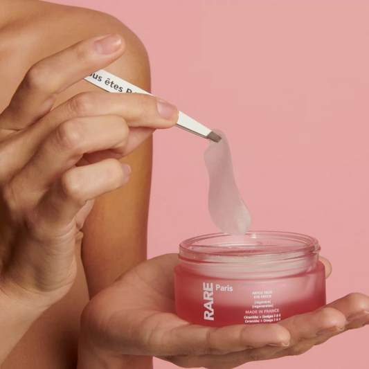 Відновлювальні патчі для контуру очей з церамідами, Омега 3 та 6 Exception Rosée Regenerating Eye Patch, RARE Paris