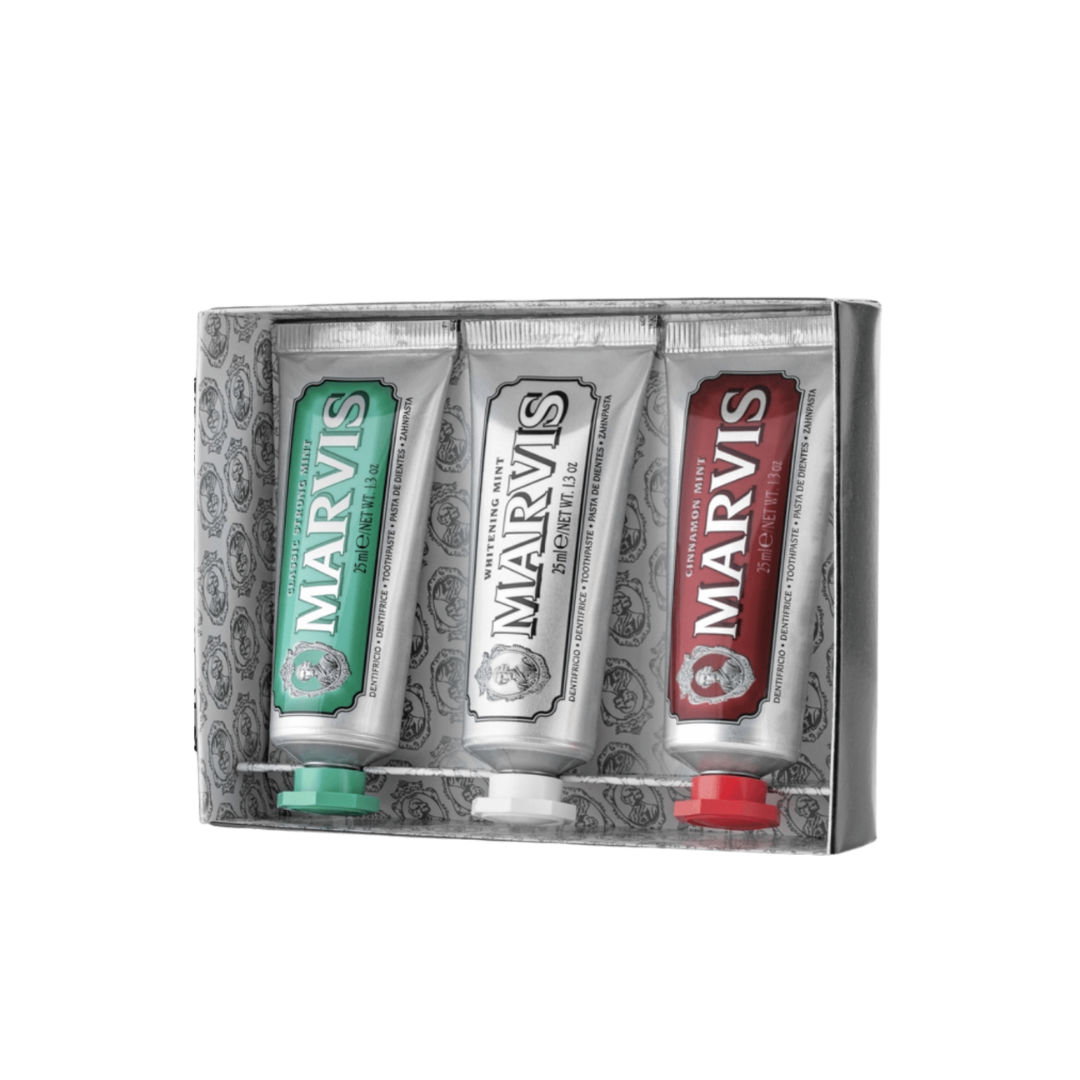 Подарунковий набір Marvis 3×25мл (Classic Strong Mint , Whitening Mint, Cinnamon Mint)