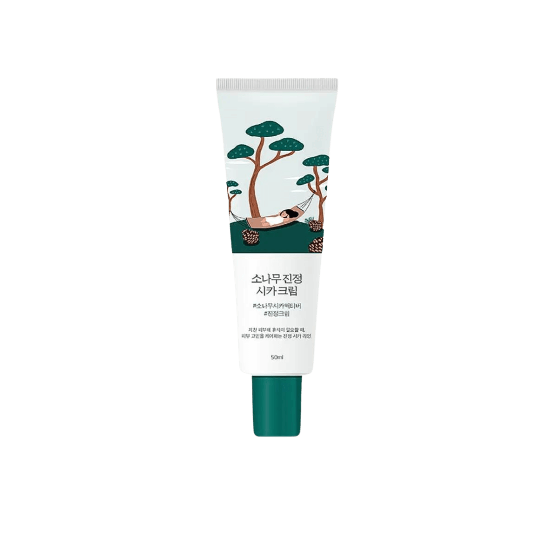Заспокійливий крем з екстрактом голок сосни Pine Calming Cica Cream, Round Lab