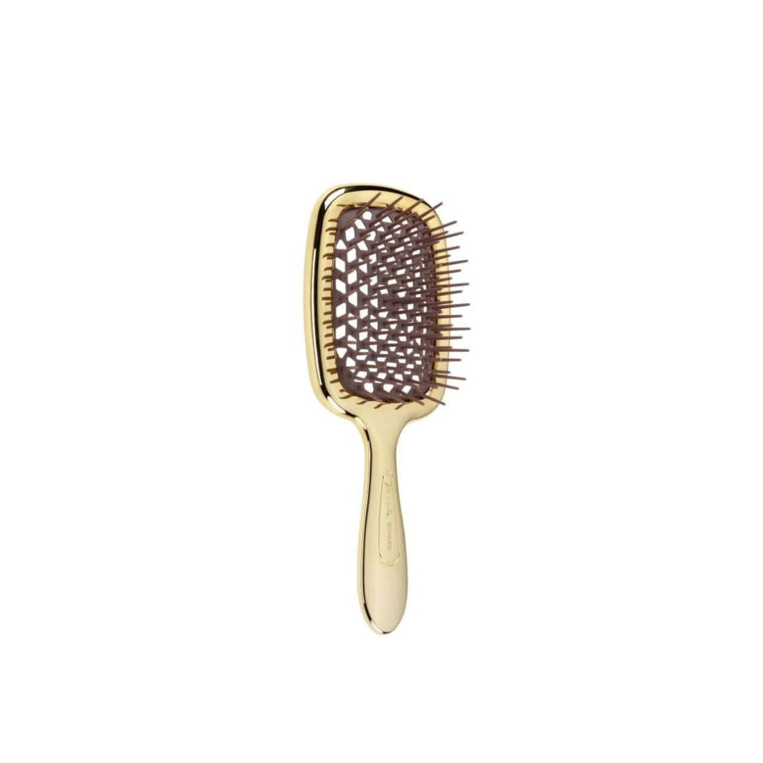 Гребінець для волосся Золото з коричневим Superbrush Small , Janeke