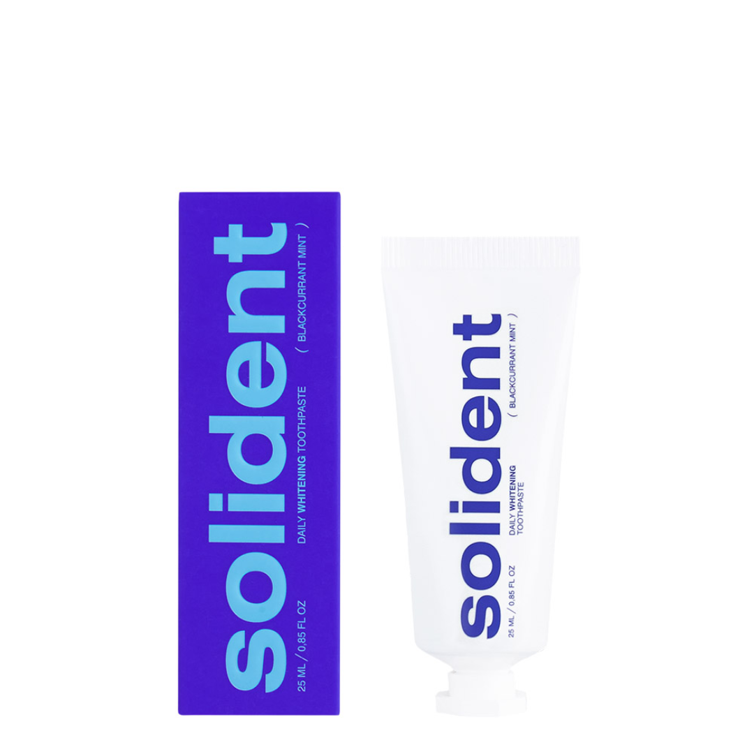 Щоденна відбілювальна зубна паста Blackcurrant mint / смородина-м'ята, Solident