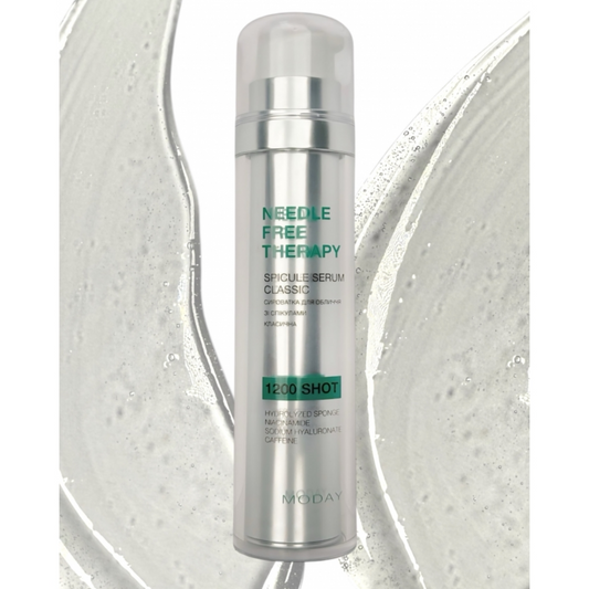 Сироватка для обличчя зі спікулами, ніацинамідом, кофеїном та гіалуроновою кислотою Needle-Free Therapy Spicule Serum 1200 SHOT, MODAY