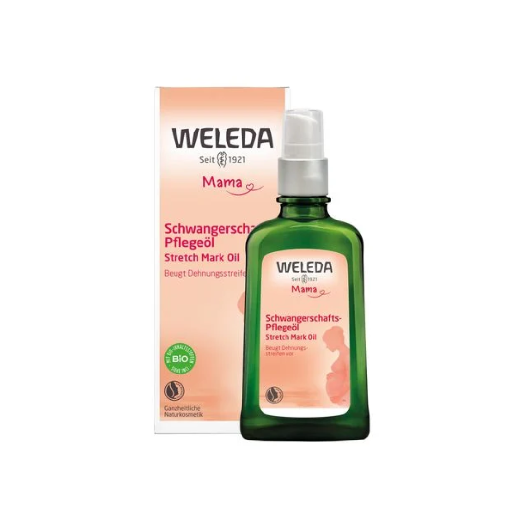 Олія для профілактики розтяжок Mama Stretch Mark Oil, Weleda
