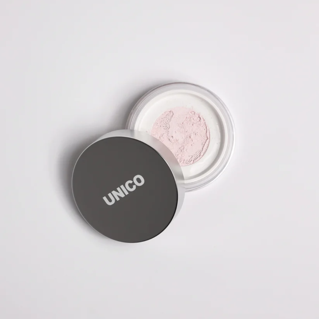 Рожева фінішна пудра для обличчя з SPF13/PA+++ PINK SETTING&FINISHING POWDER, Unico