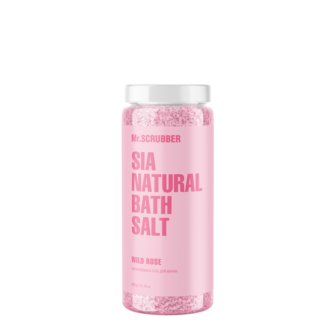 Парфумована сіль для ванни Sia Natural Bath Salt Wild Rose, Mr.SCRUBBER