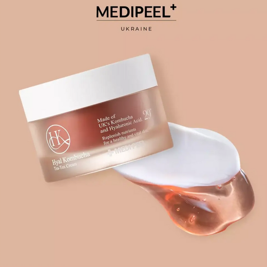 Зволожувальний крем для обличчя із комбучею Hyal Kombucha Tea-Tox Cream, MEDIPEEL