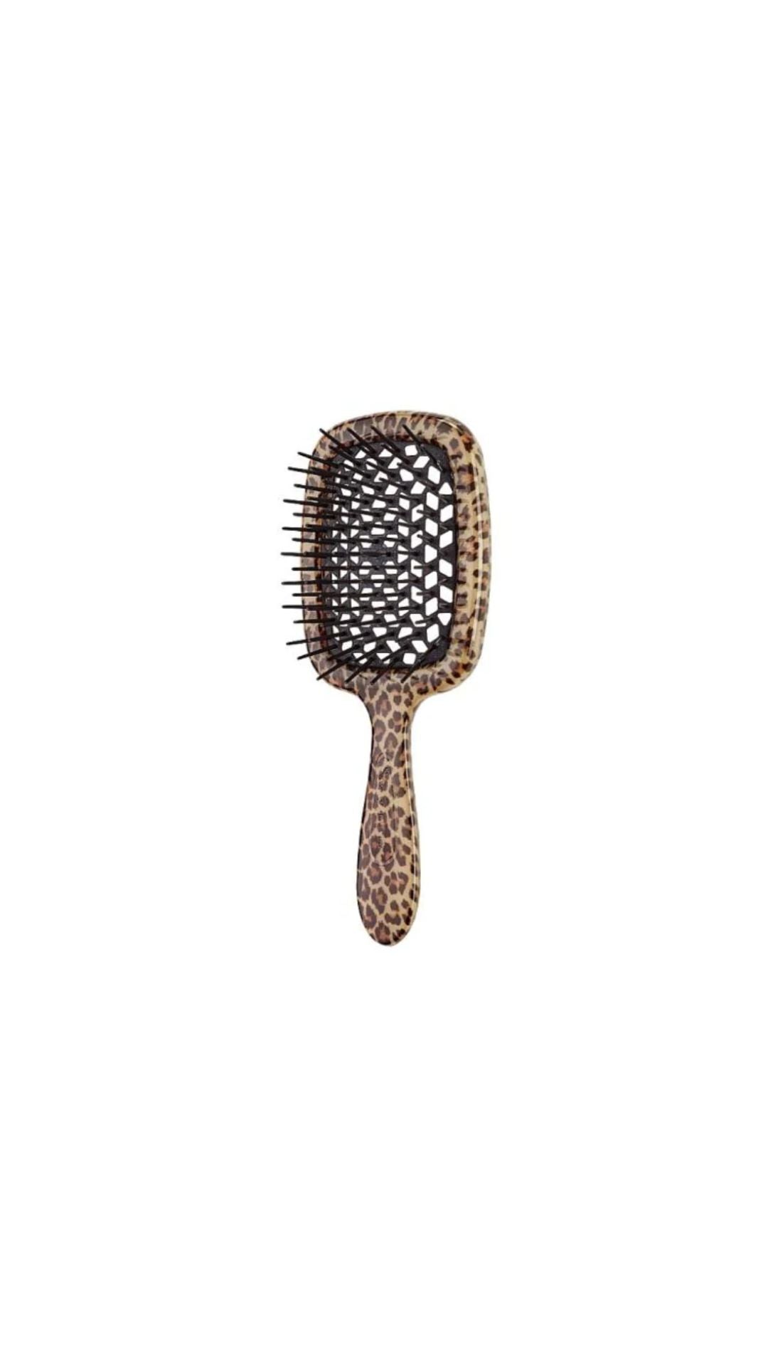 Гребінець для волосся леопардовий Superbrush Limited Edition Leopard and Black, Janeke