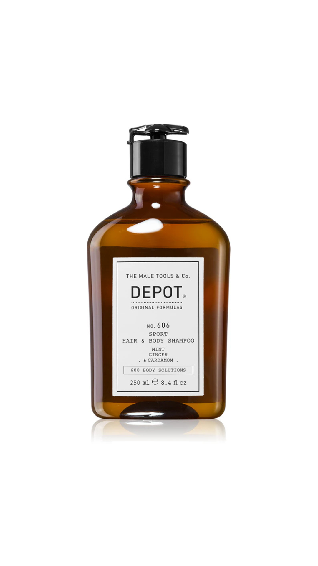Шампунь для волосся та тіла 600 BODY SOLUTIONS NO. 606 SPORT HAIR & BODY, Depot 250ml