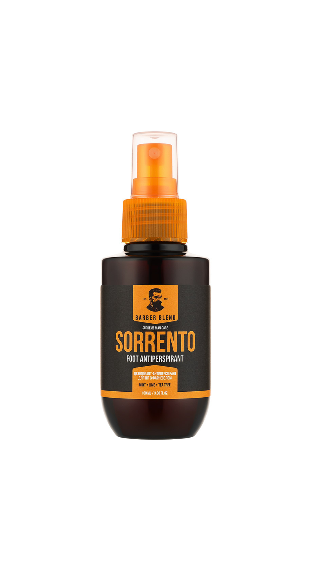 Дезодорант-антиперспірант для ніг з фарнезолом Sorrento 100 ml, Barber Blend