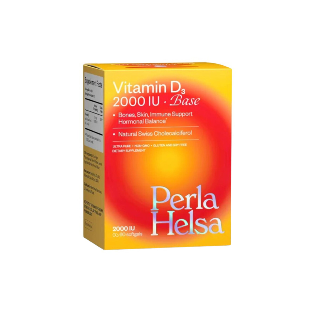 Вітамін D3 2000 IU Vitamin D3 Base, Perla Helsa