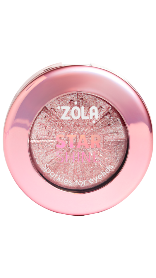 Блискітки для повік STAR SHINE SPARKLE Silver Pink, ZOLA