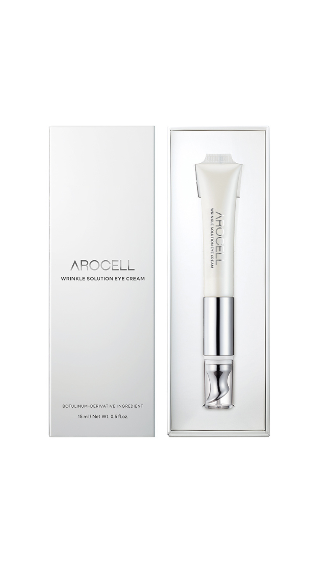 Крем для шкіри навколо очей з ботулінічним поліпептидом та гальванічним підсилювачем-аплікатором Wrinkle Solution Eye Cream 15ml, Arocell