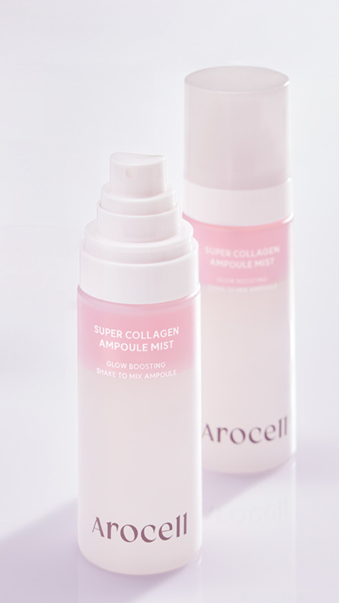 Сироватка-міст з колагеном та гіалуроновою кислотою для зволоження та сяйва Collagen Ampoule Mist 80ml, Arocell