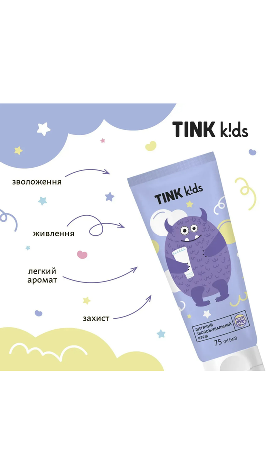 Дитячий зволожувальний крем 75ml, Tink kids