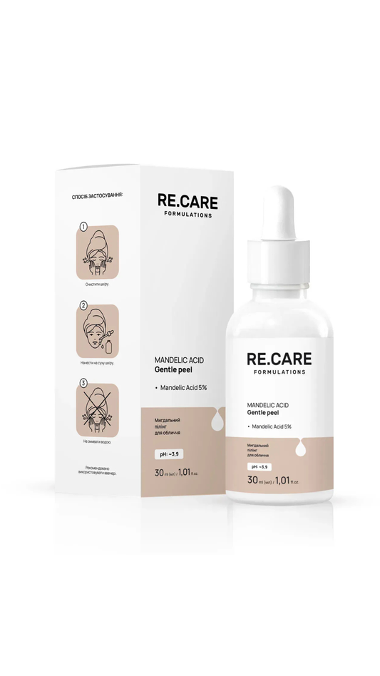 Мигдальний пілінг для обличчя Mandelic Acid Gentle Peel 30ml, Recare