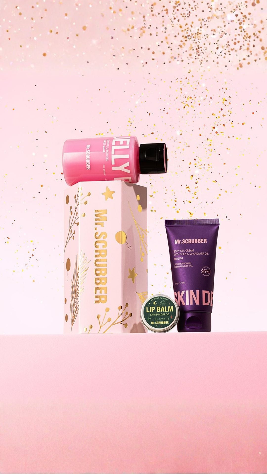 Подарунковий набір Secret Santa Pink, Mr.SCRUBBER