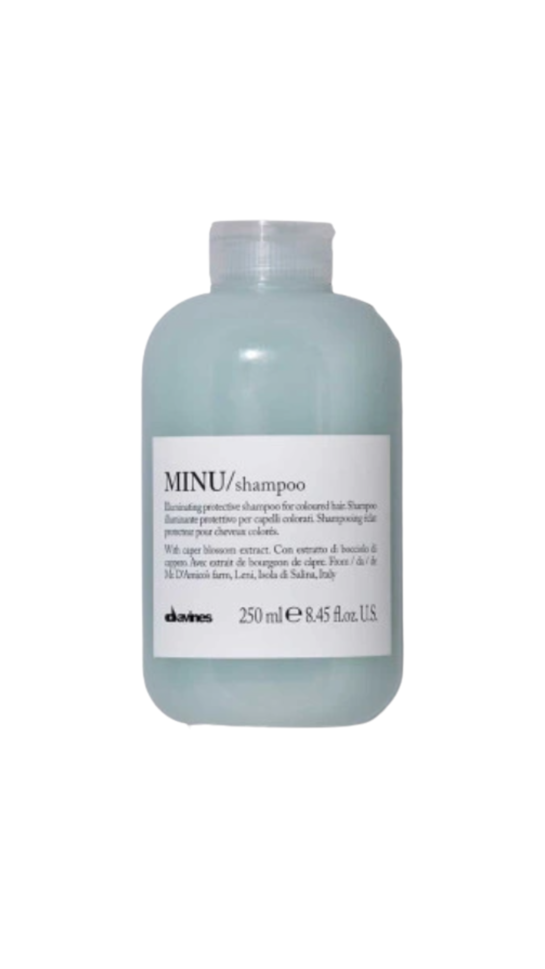 MINU Shampoo, Шампунь для блиску та збереження кольору фарбованого волосся Essential Haircare Davines, 250 ml