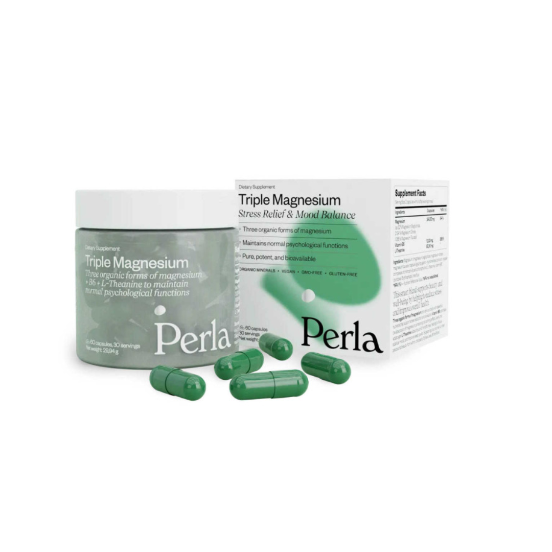 Дієтична Добавка для Зміцнення Нервової Системи Triple Magnesium, Perla Helsa