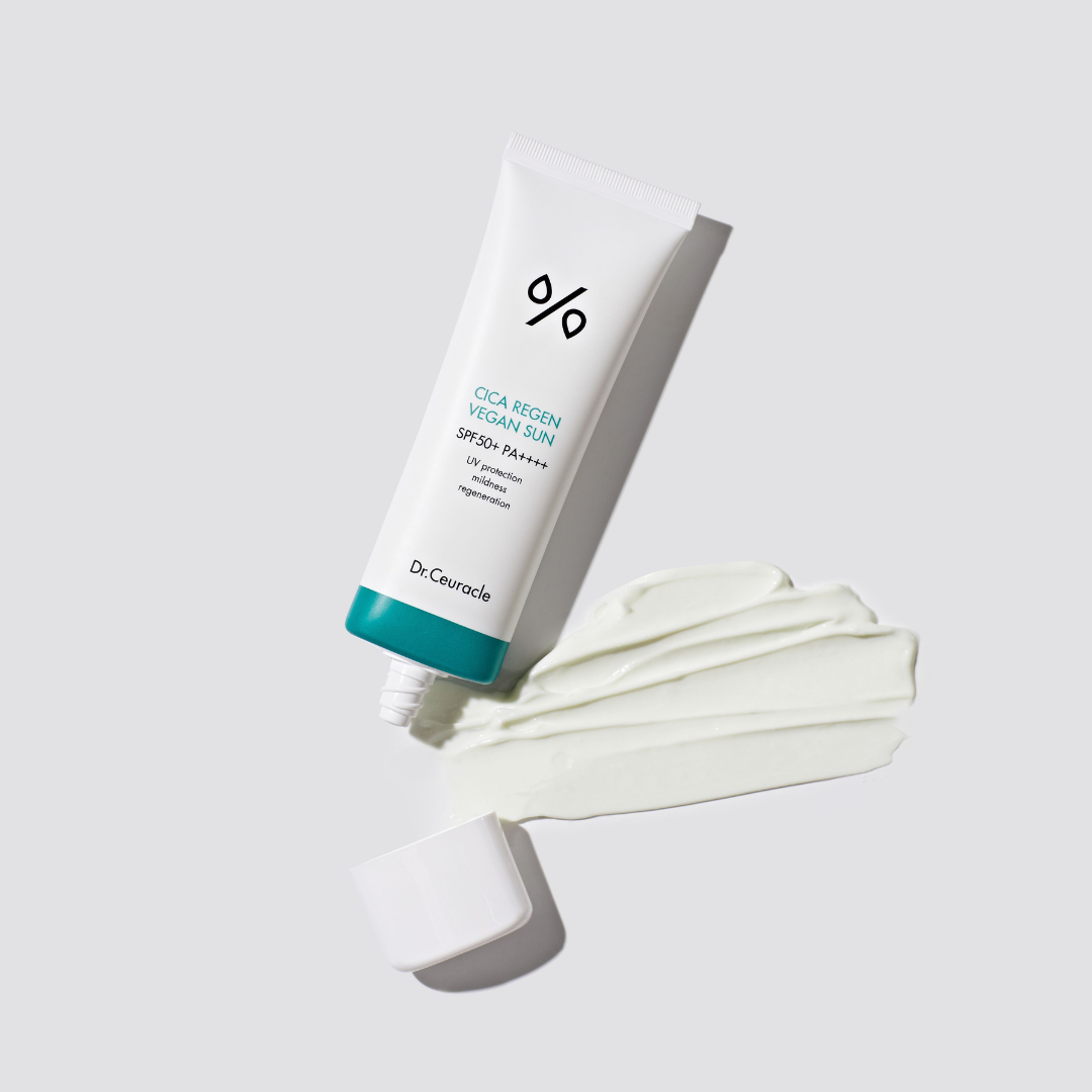 Сонцезахисний веганський крем з центелою азіатською Cica Regen Vegan Sun SPF50+/ PA++++, Dr.Ceuracle