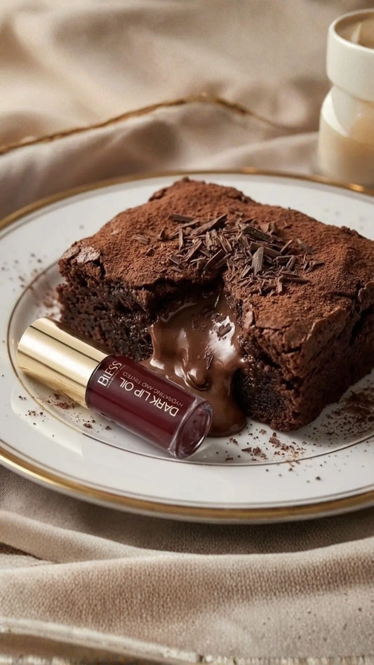 Олійка для губ Dark Lip Oil Beauty 01 Chocolate Brownie, Bless
