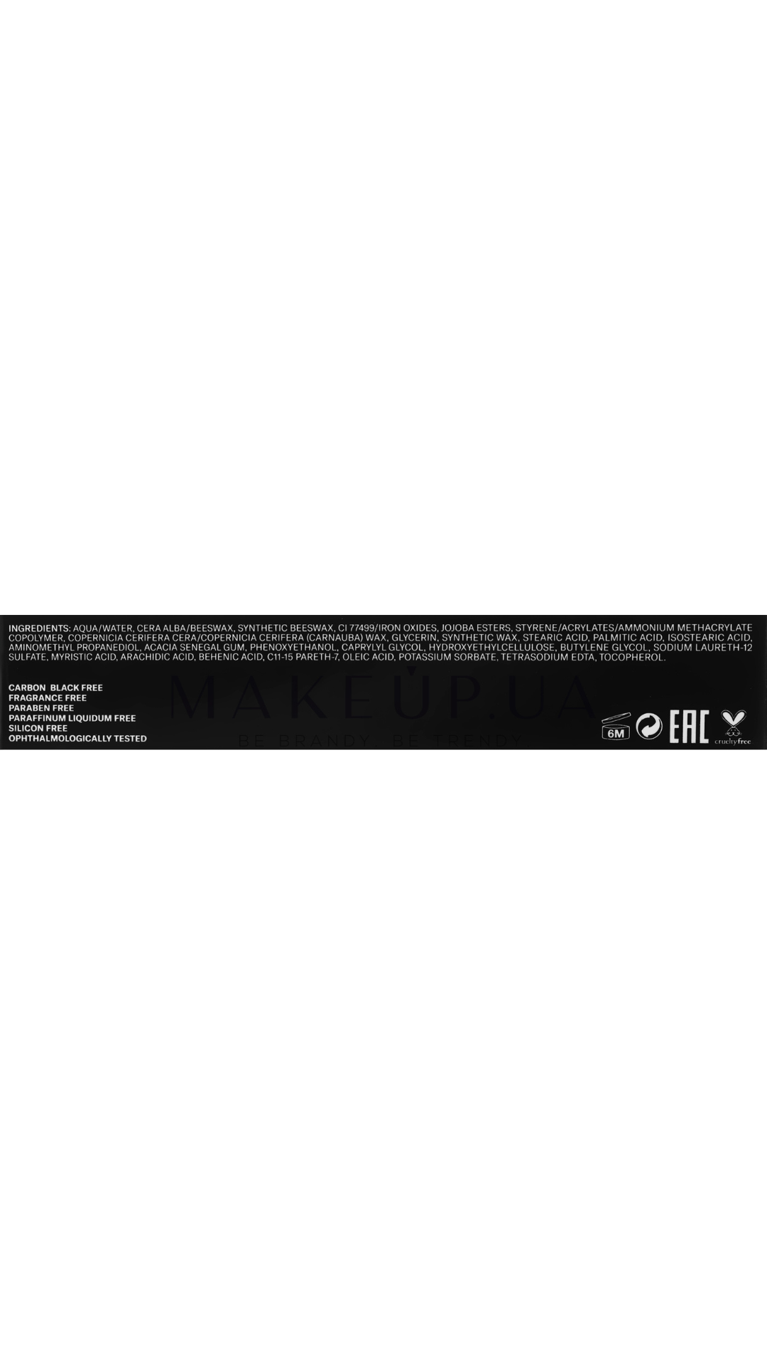 Водостійка туш для вій Milano Big And Thick Lash Mascara, Mesauda