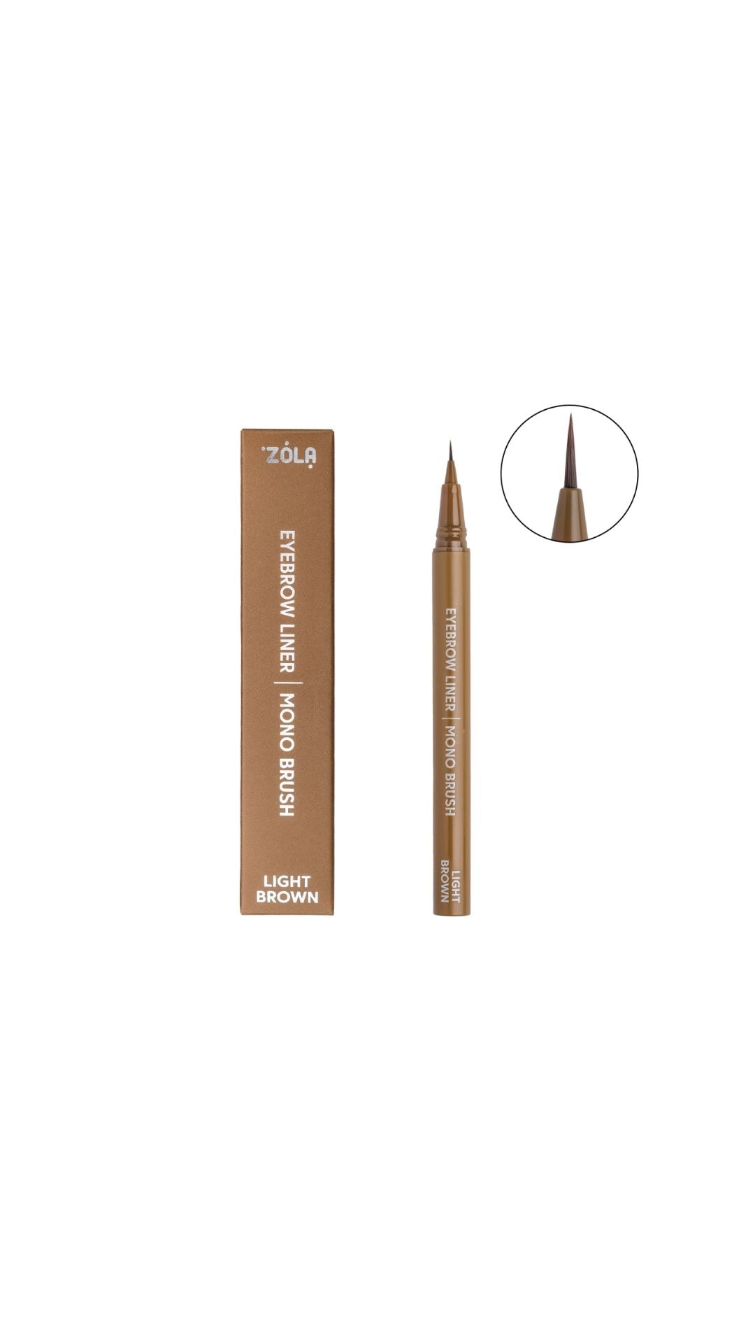 Лайнер для брів з моно-пензлем, ZOLA