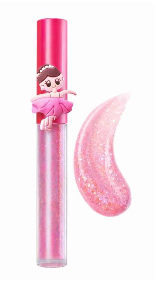 Блиск для губ "Принцеса" + каблучка, полуничний Strawberry Ice Cream, Chlapu Chlap