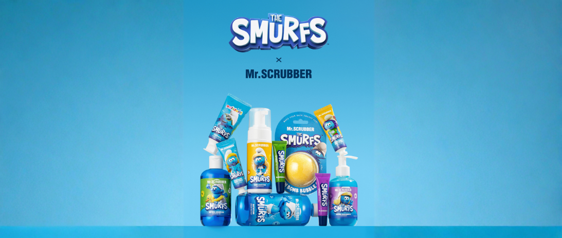 Магія смурфіків у кожній ванній: нова колекція The Smurfs від Mr.SCRUBBER