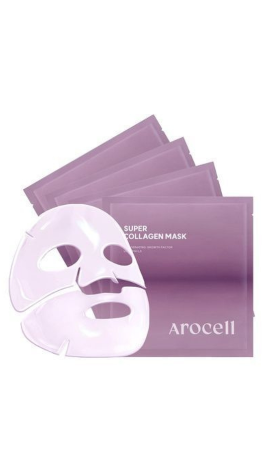 Гідрогелева маска з колагеном і пептидами для ліфтингу та зволоження Super Collagen Mask 1шт, Arocell