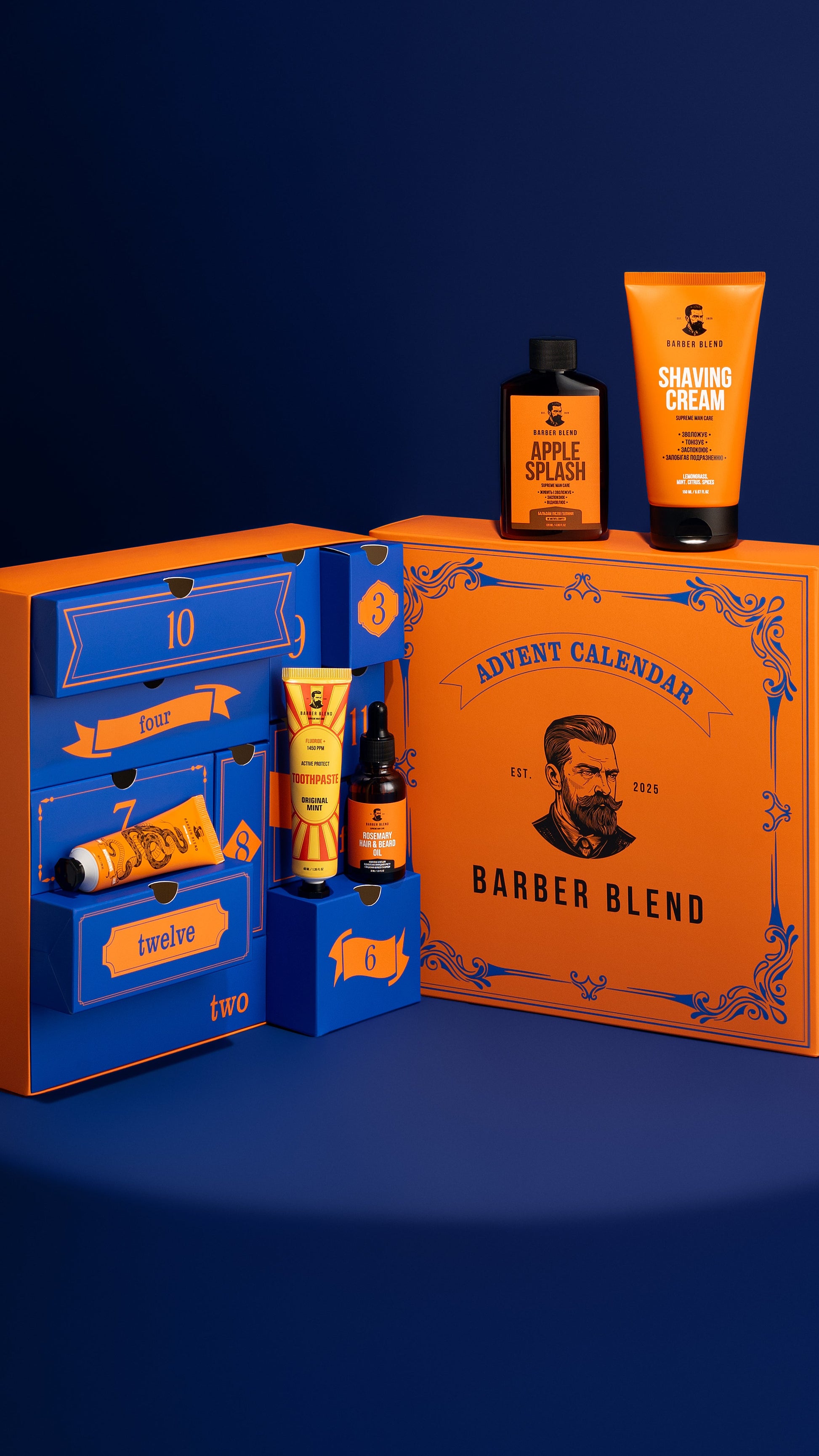 Адвент календар для чоловіків, Advent Calendar, BARBER BLEND