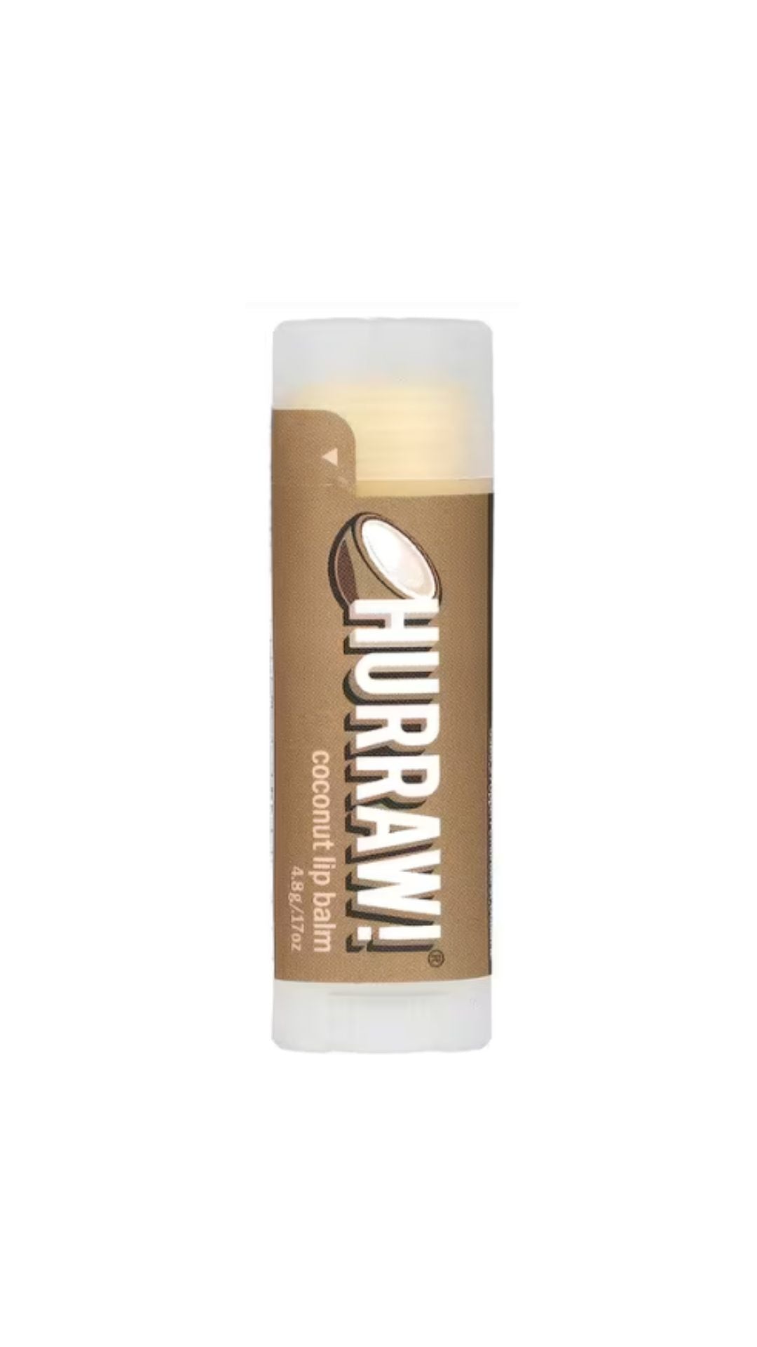 Бальзам для губ Lip Balm Coconut, Hurraw