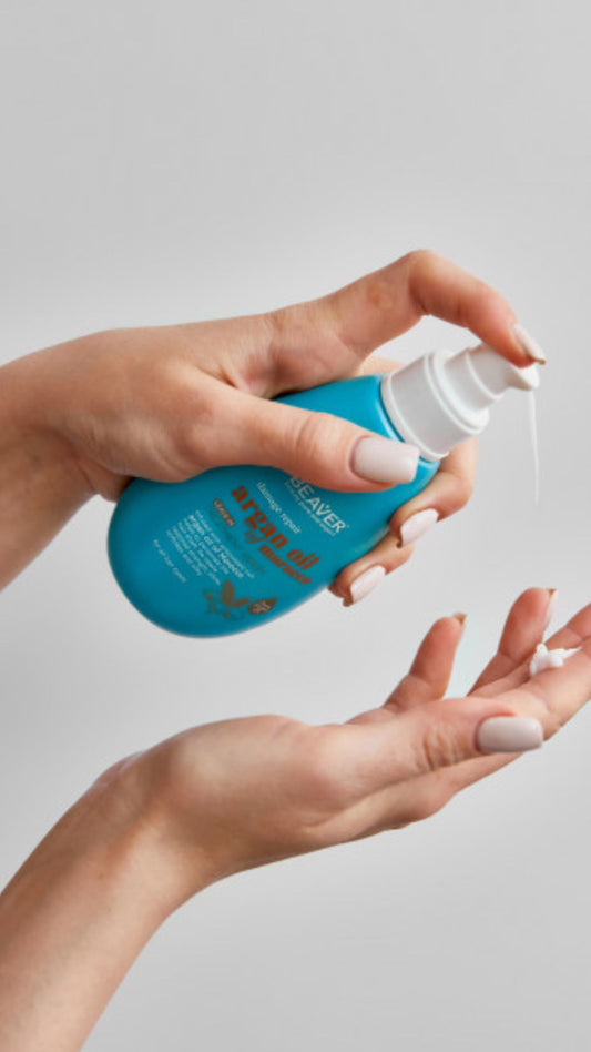 Незмивний бальзам для волосся з Аргановою олією Damage Repair Argan Oil of Morocco Leave-in Treatment serum, Beaver