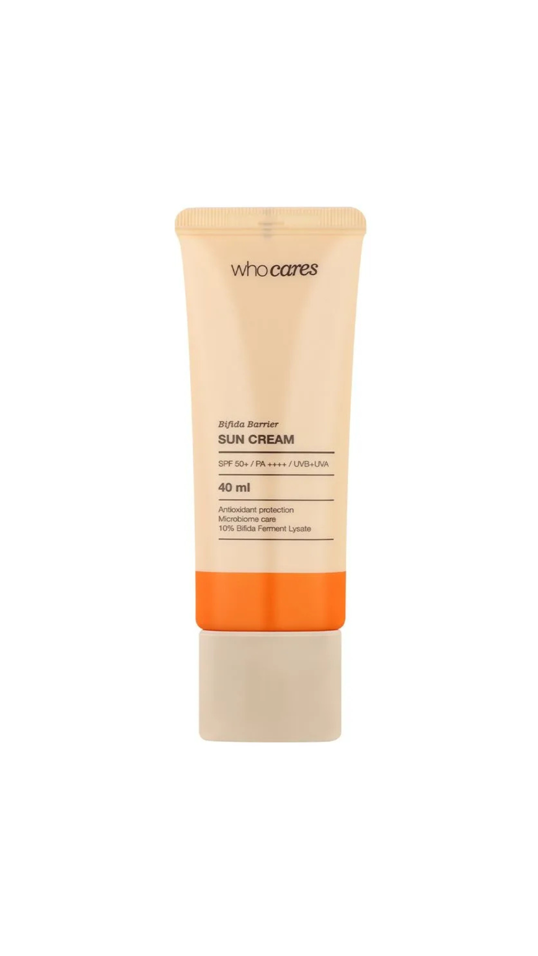 Сонцезахисний крем для обличчя SPF 50+ з антиоксидантним захистом, 40 ml, Who Cares