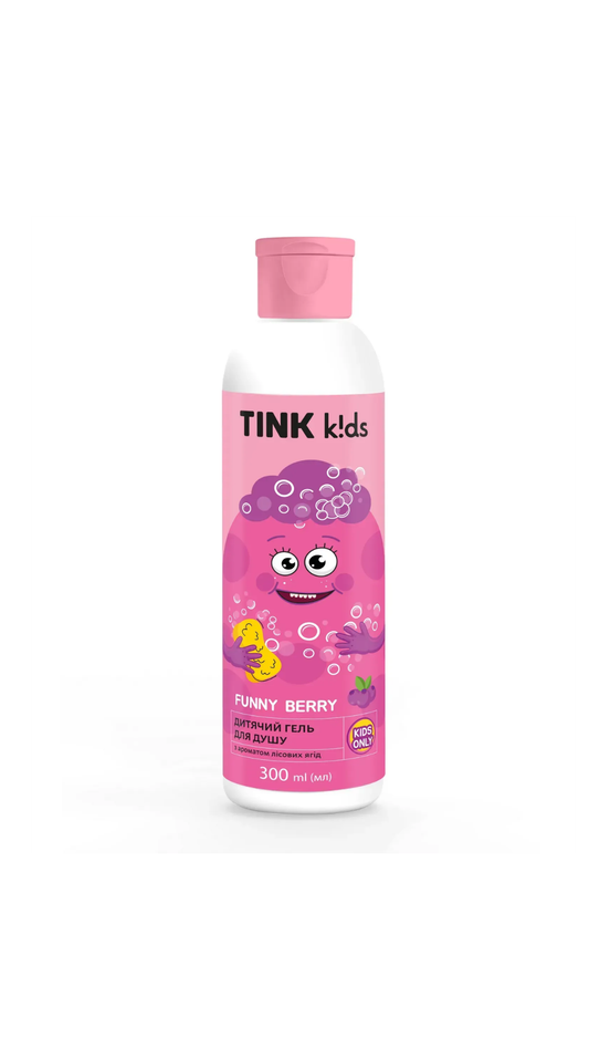 Дитячий гель для душу Funny Berry 300ml, Tink kids 
