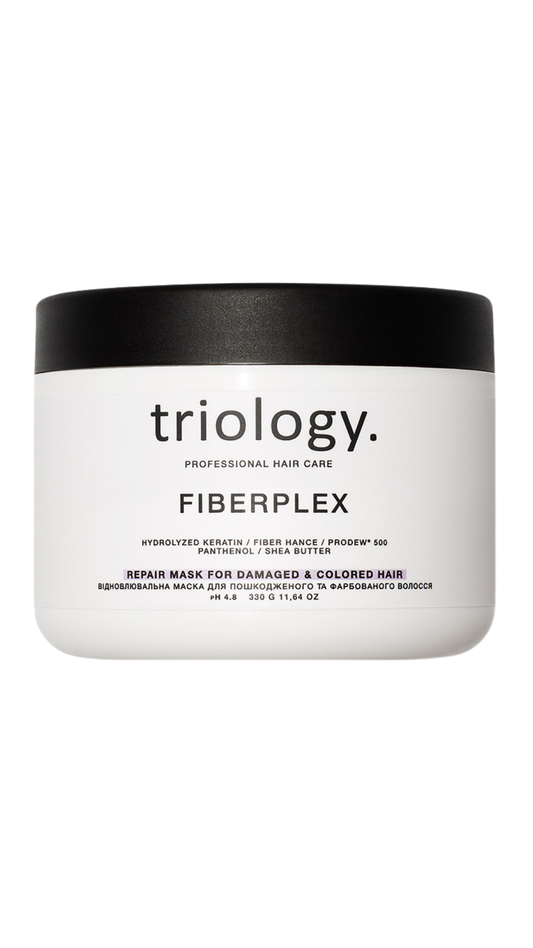 Відновлювальна маска для пошкодженого та фарбованого волосся 330ml Fiberplex, Triology.