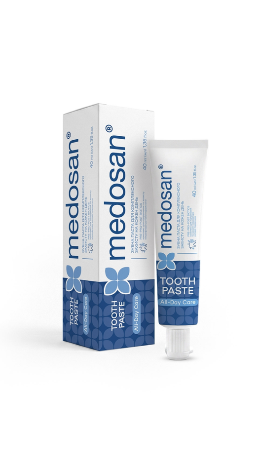 Зубна паста для комплексного захисту на кожен день All-Day Care Toothpaste 40ml, Medosan