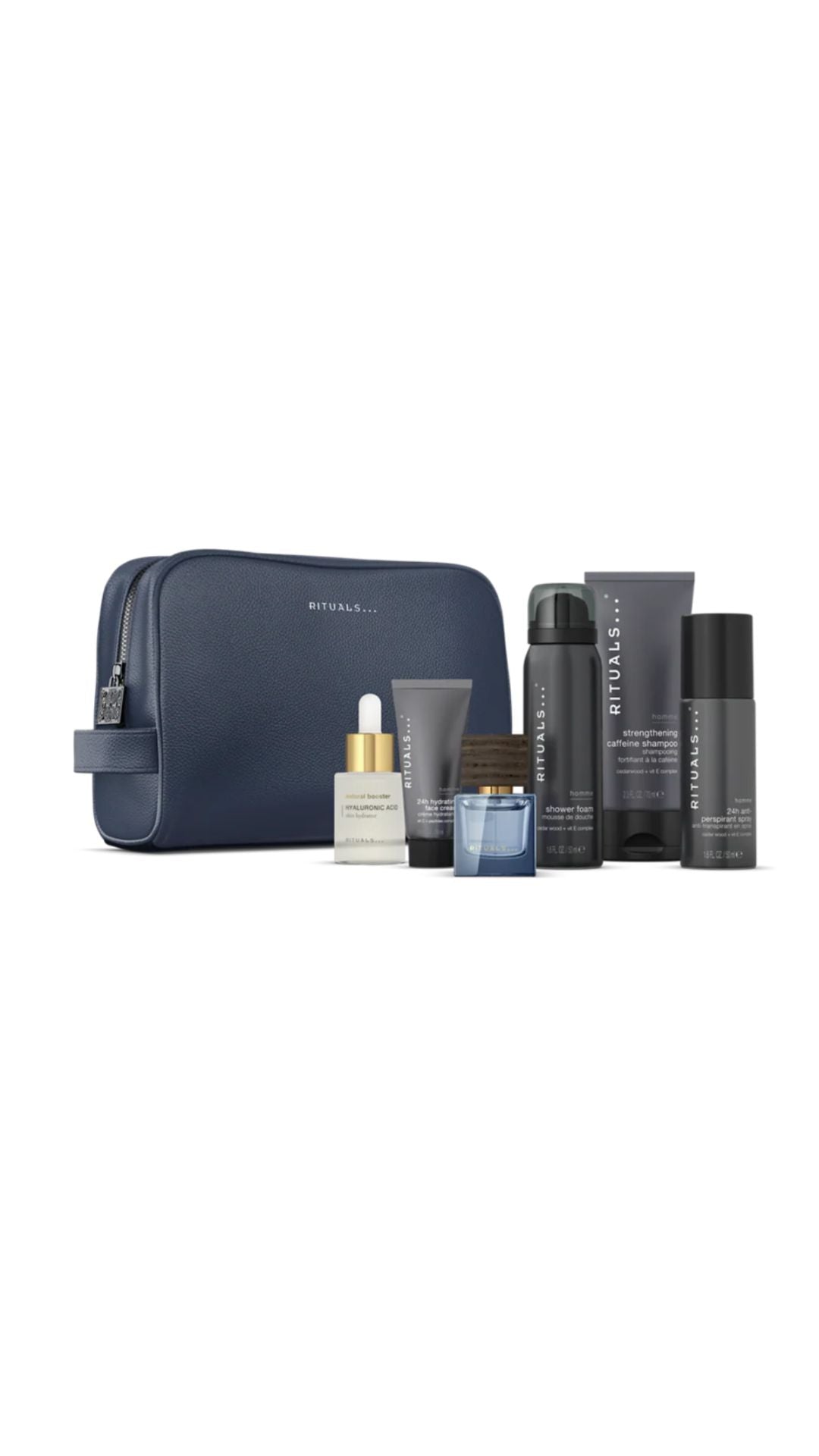 Подарунковий набір THE RITUAL OF HOMME Gift Set L 2025, Rituals з косметичкою
