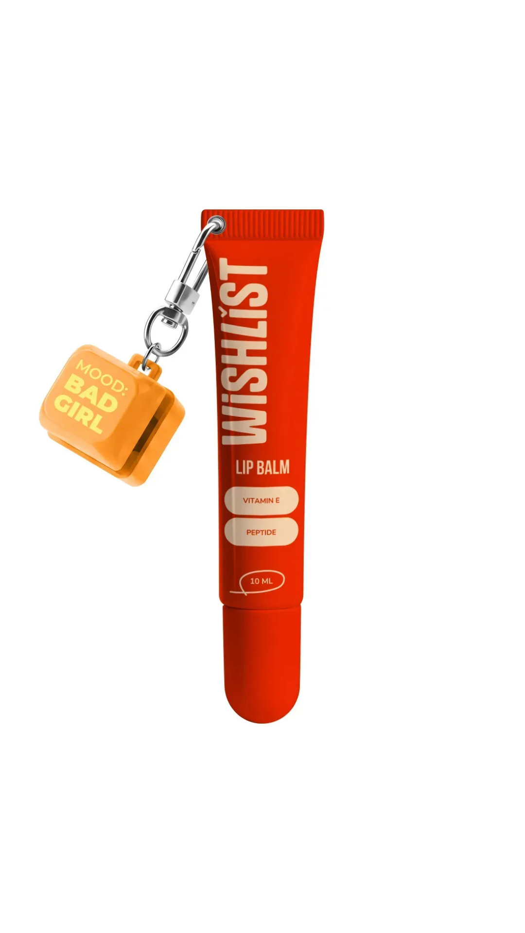 Бальзам-блиск для губ Velvet Coral 10ml + Брелок "MOOD: BAD GIRL", WISHLIST