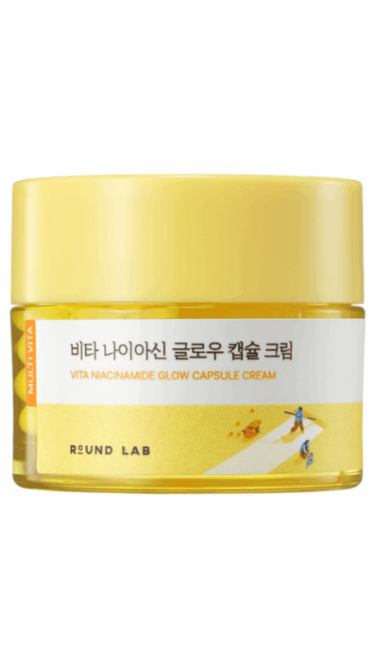 Освітлювальний крем з капсулами Vita Niacinamide Glow Capsule Cream 50 ml, ROUND LAB