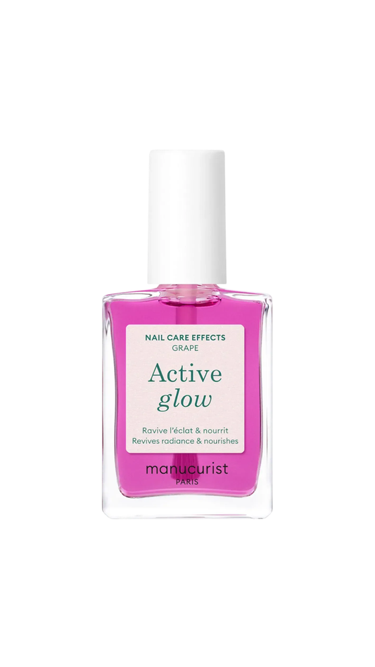 Лак для нігтів з бузковим глянцевим ефектом Active Glow Grape 15ml, Manucurist
