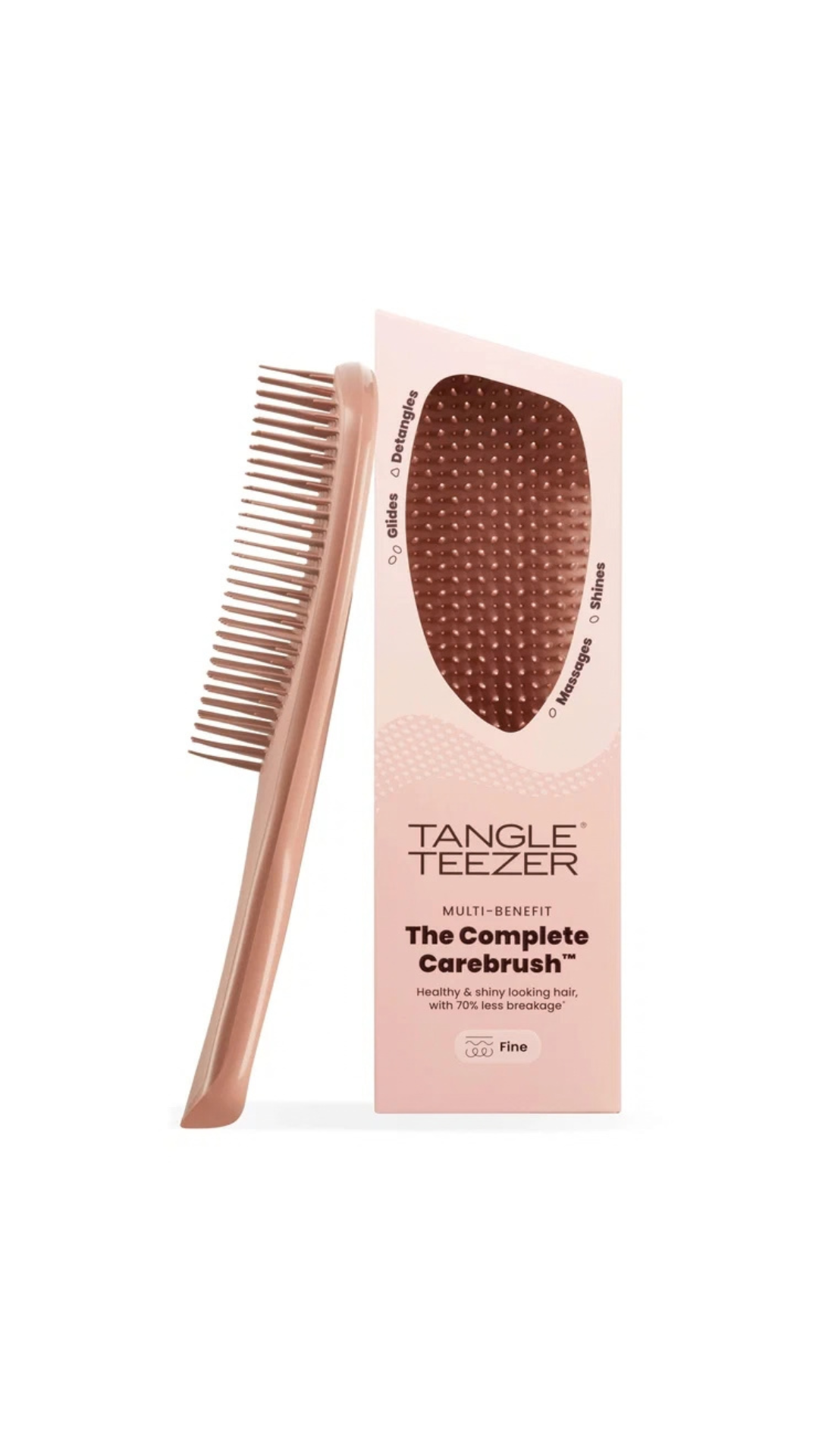 Щітка для волосся The Complete Carebrush Fine Glazed Mocha, Tangle Teezer