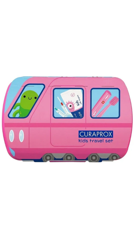 Дитячий дорожній набір, рожевий Kids Travel Set, Curaprox