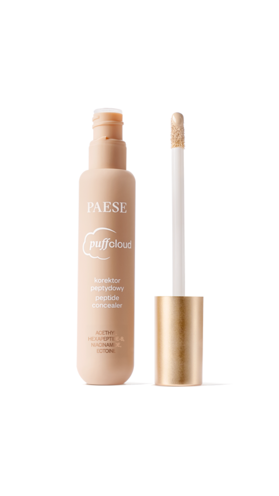 Пептидний консилер 01N Light Beige PUFF CLOUD Peptide Concealer 7ml, Paese