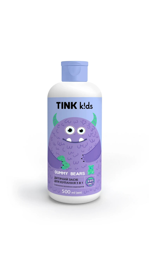 Дитячий засіб для купання 3 в 1 Gummy Bears 500ml, Tink kids