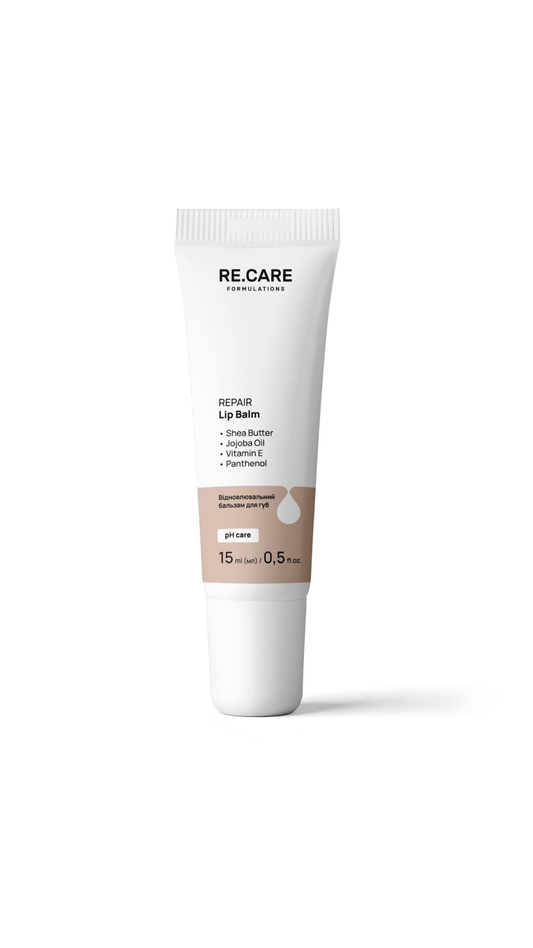 Відновлювальний бальзам для губ Repair Lip Balm 15ml, Recare