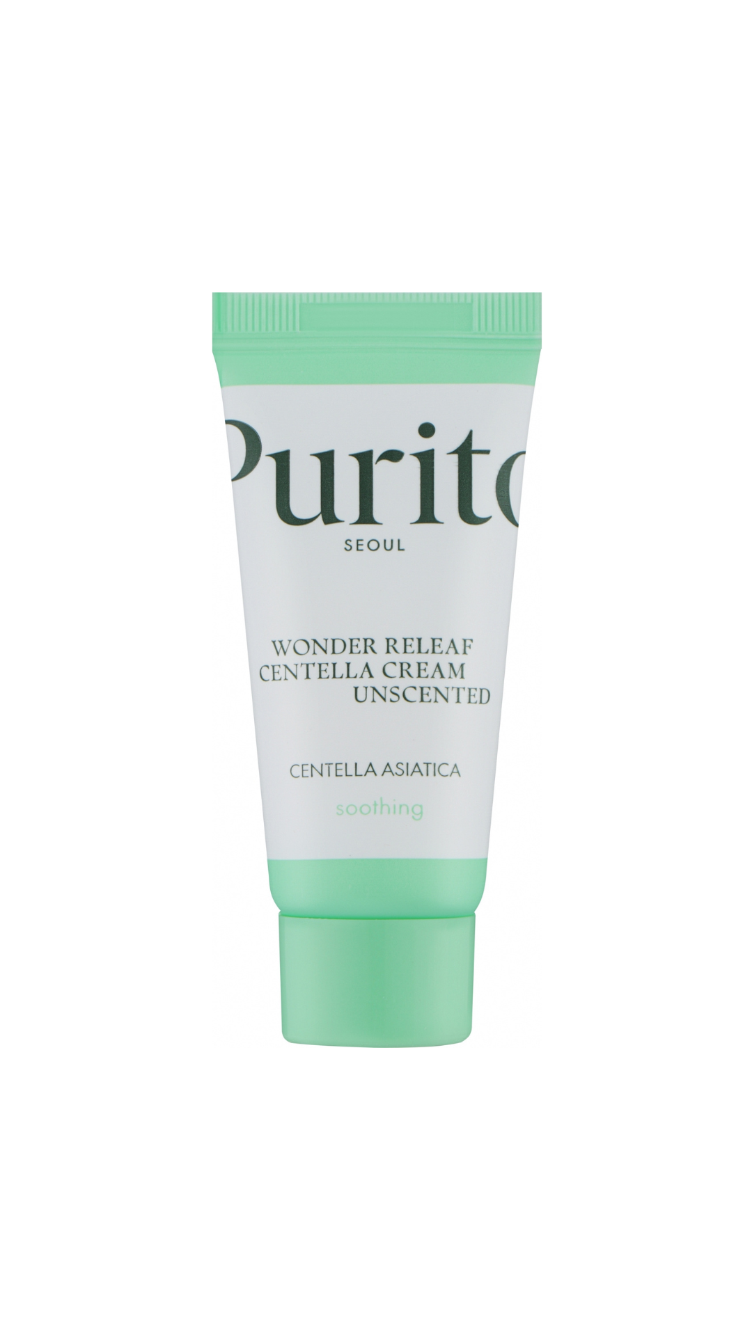 Мініатюра крему з центеллою без олій Seoul Wonder Releaf Centella Unscented Cream 15 ml, Purito
